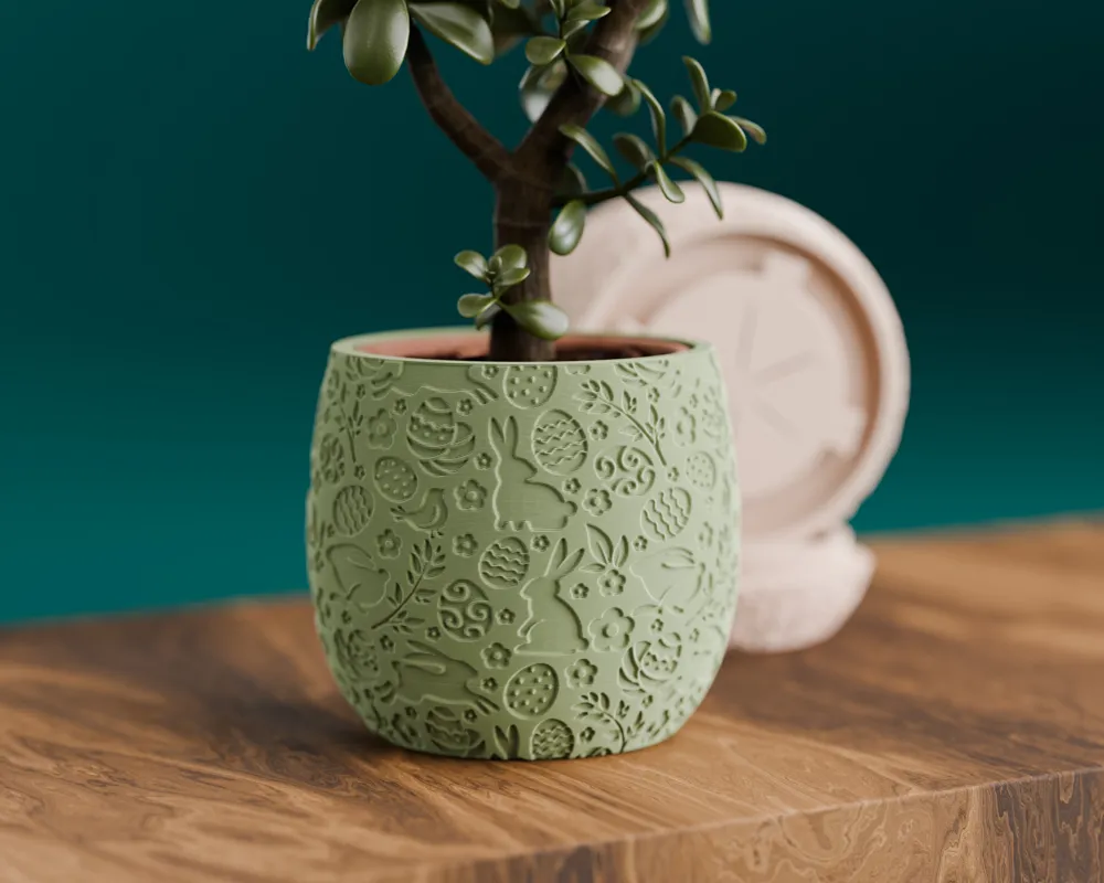 Tavşan Desenli Vazo